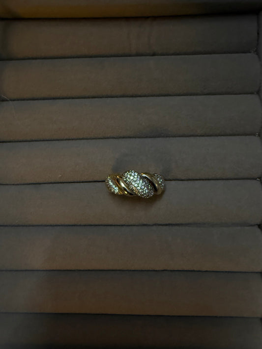 Chunky Gold Stone Ring